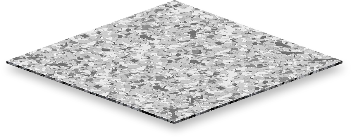Full flake broadcast layer