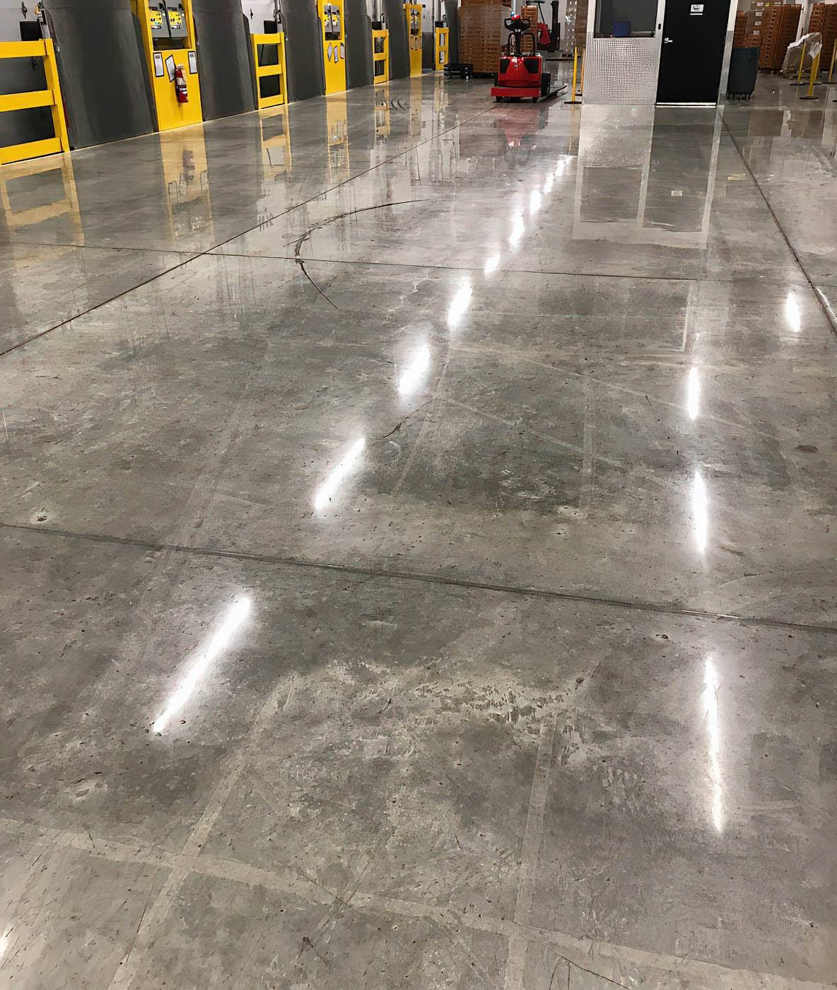 Polished concrete floor
