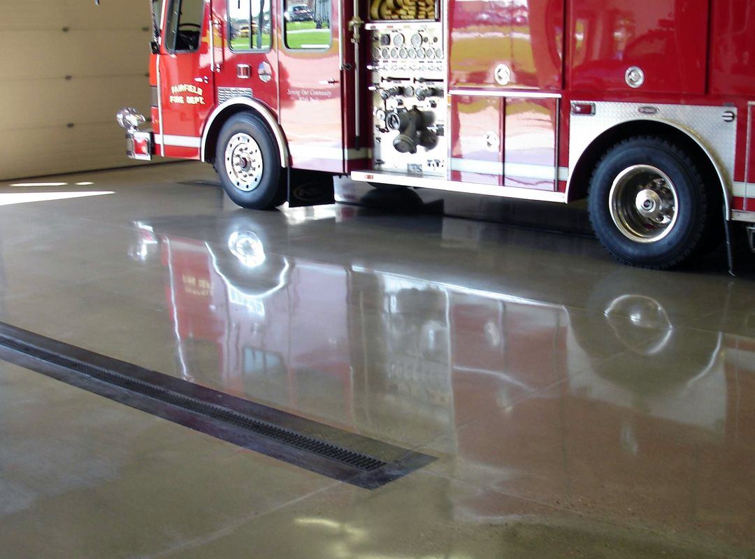 High Gloss polished concrete finish