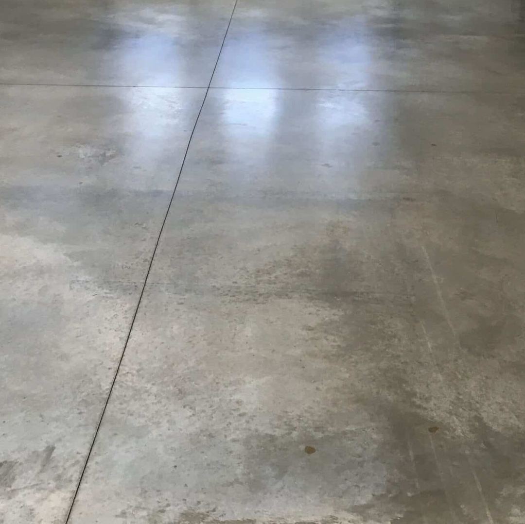 Low Sheen polished concrete finish