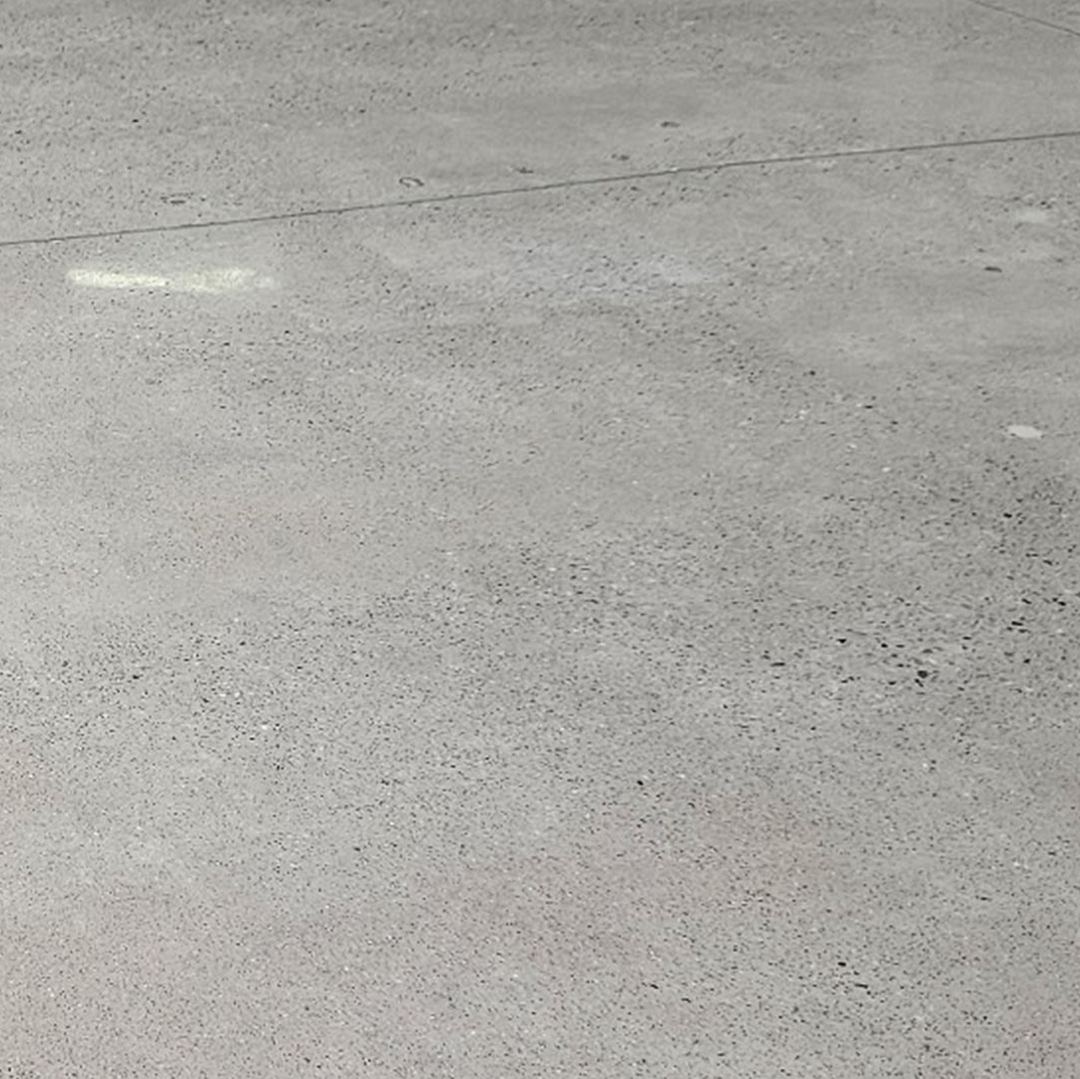 Matte polished concrete finish